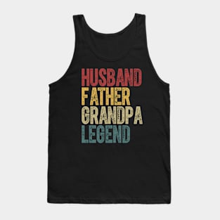 Husband Father Grandpa Legend Tank Top